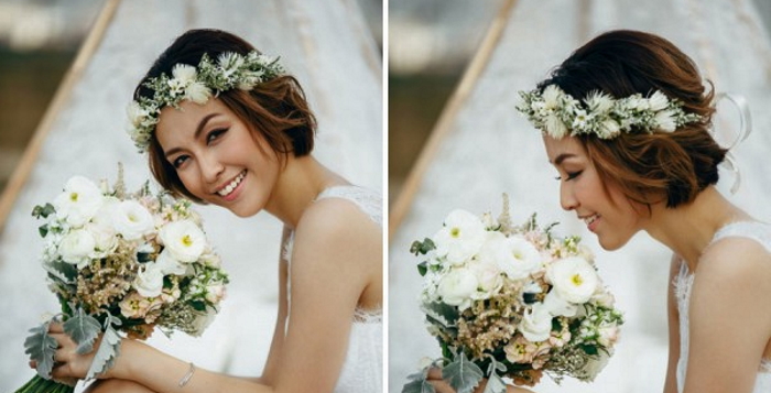 12 Cute Wedding Hairstyles for Short Hair  KISS THE BRIDE MAGAZINE